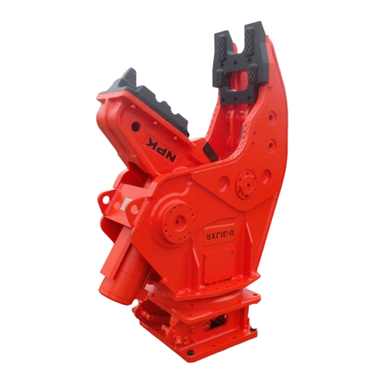 NPK U31JR Operation And Maintenance Manual