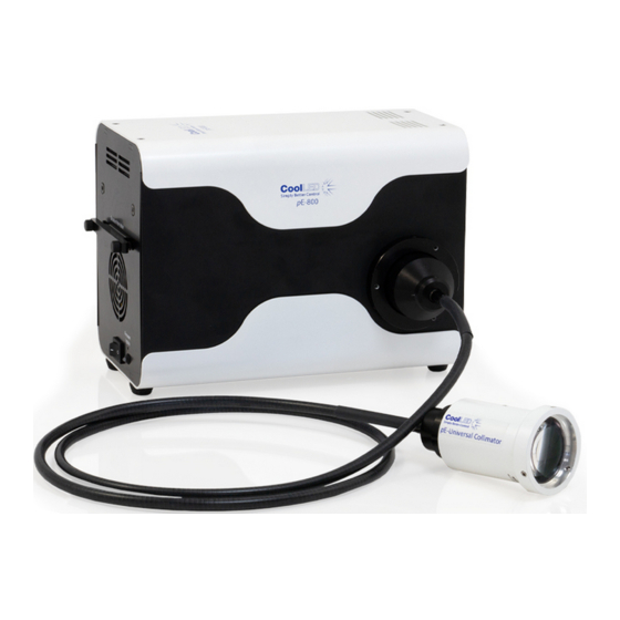 CoolLED pE-800 Quick Start Manual