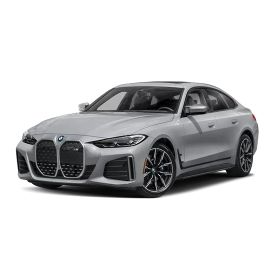 BMW i4 GRAN COUPE 2022 Owner's Manual