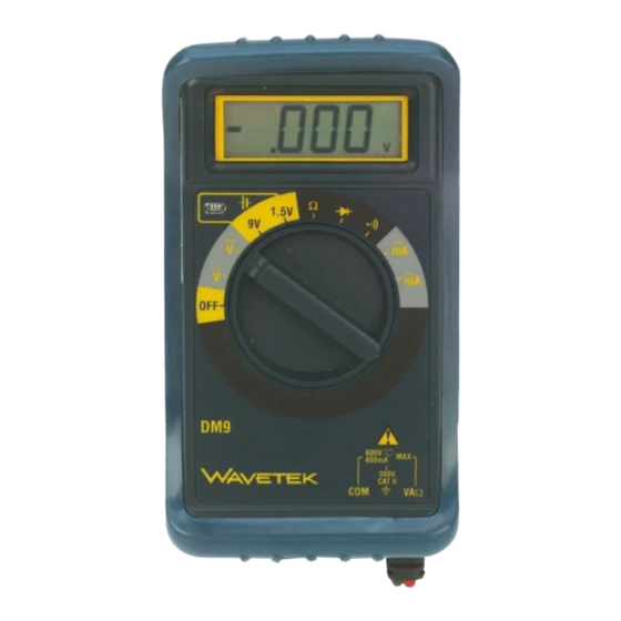 Wavetek DM9 Operator's Manual