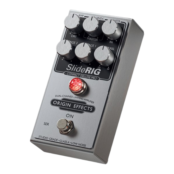 Origin Effects SlideRIG Compact Deluxe MK2 Getting Started Manual