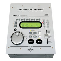 American Audio PRO-DJ Operating Instructions Manual