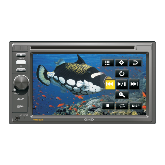 Jensen VM9224 Operating Instructions Manual