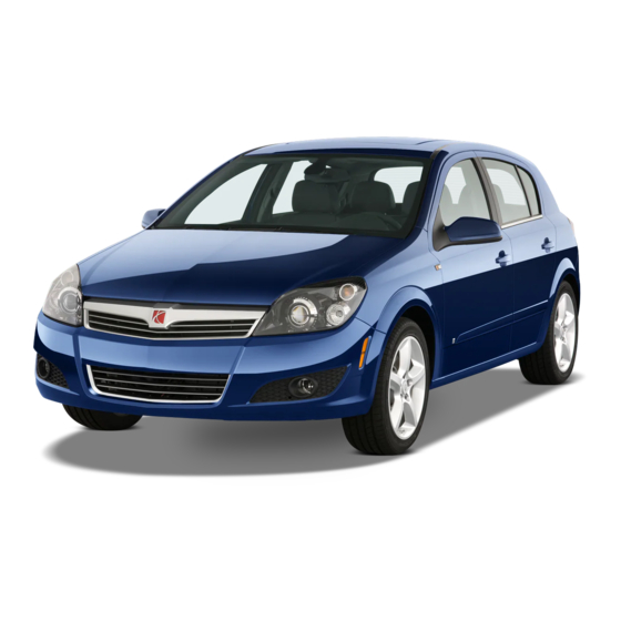Saturn ASTRA 2008 Getting To Know Manual