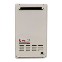 Rheem 27 874 Series Owner's Manual And Installation Instructions
