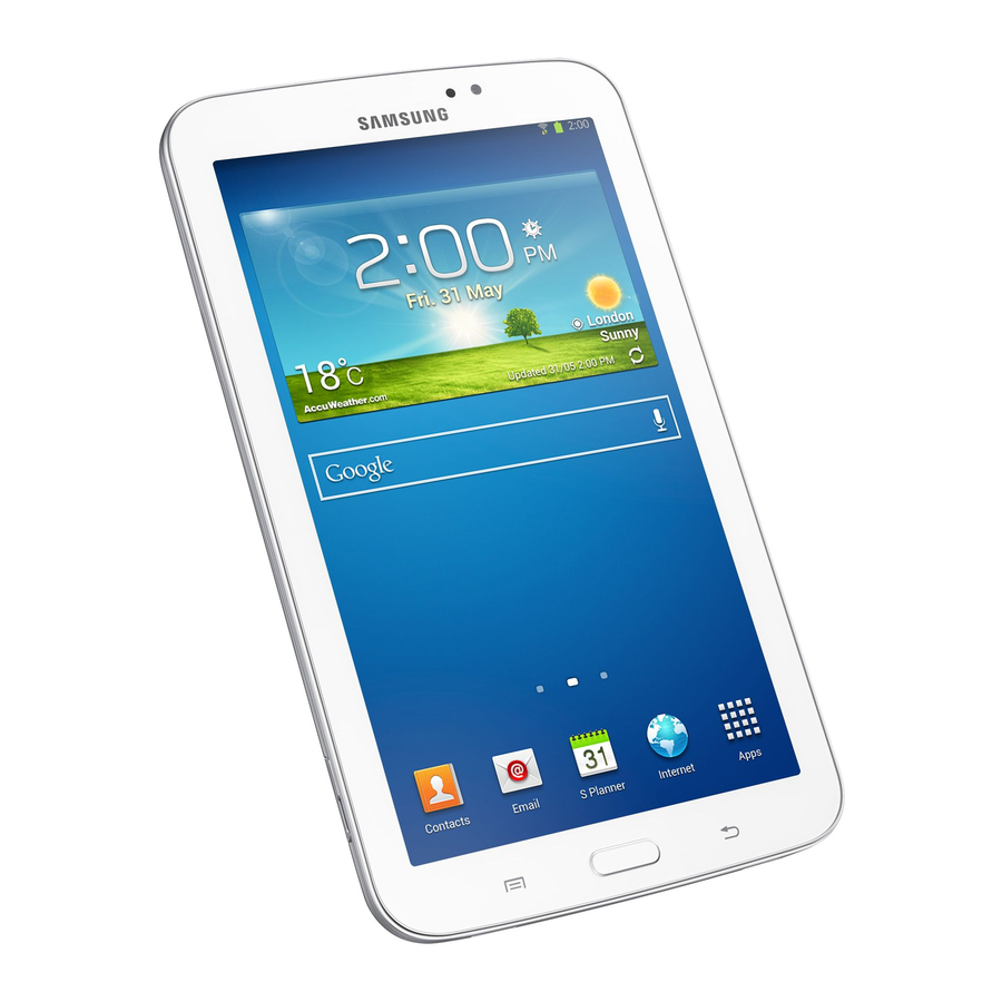 Samsung Galaxy Tab3 User Manual