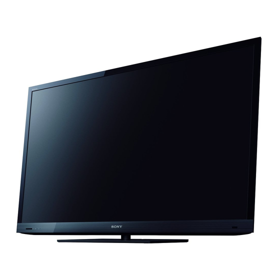 Sony BRAVIA KDL-55EX720 Operating Instructions Manual