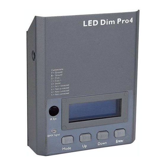 SHOWTEC LED Dim Pro Manual