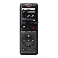 Sony ICD-UX575F Help Manual