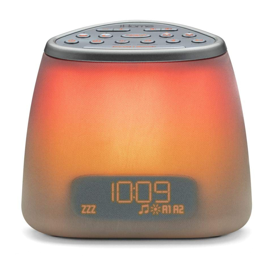 iHome Zenergy DREAM MINI iZBT7 - Bedside Sleep Therapy Machine Manual