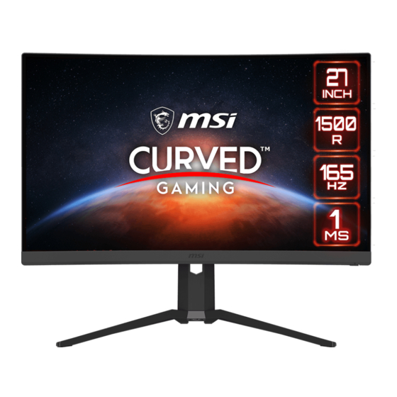 MSI Optix G27C7P User Manual