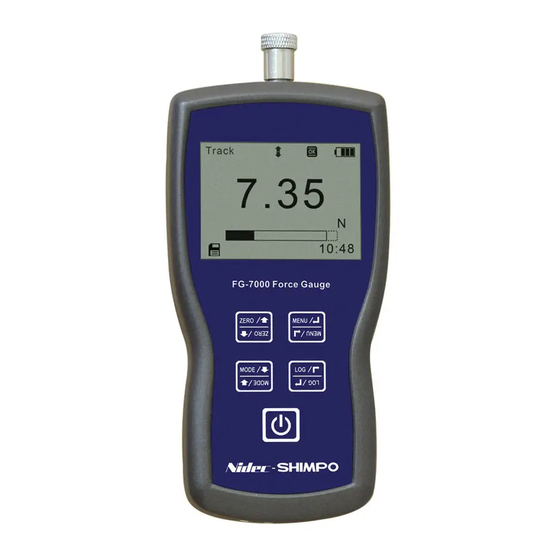 Nidec FG-7000 Operation Manual