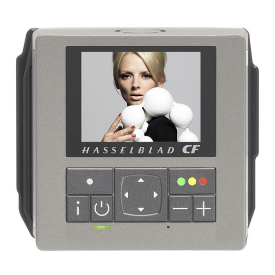 Hasselblad CF DIGITAL CAMERA BACK RANGE User Manual