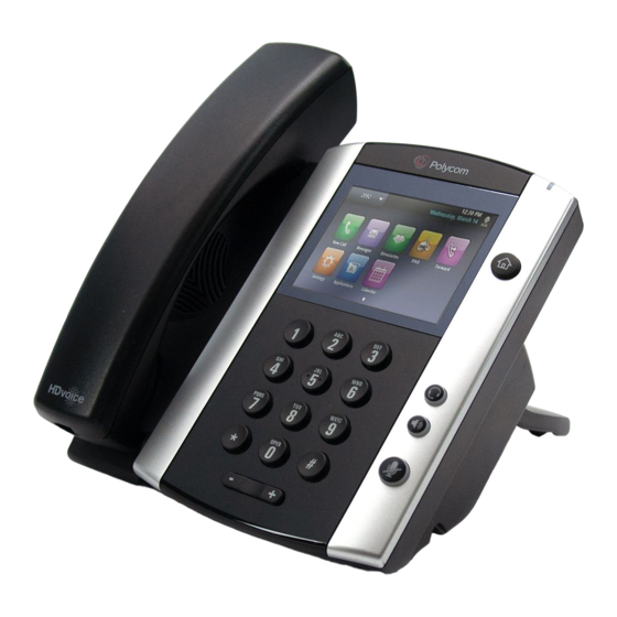 Polycom  VVX 501 Quick User Manual