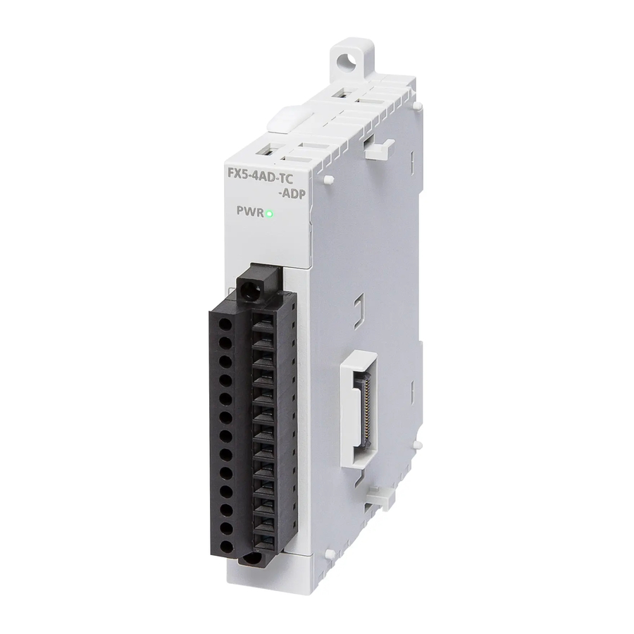 Mitsubishi MELSEC iQ-F FX5-4AD-TC-ADP Hardware Manual