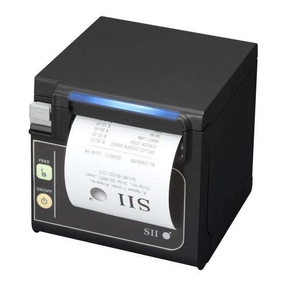 Seiko SII RP-E10 Series User Manual