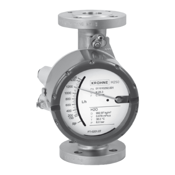 KROHNE H250 M40 Service Manual