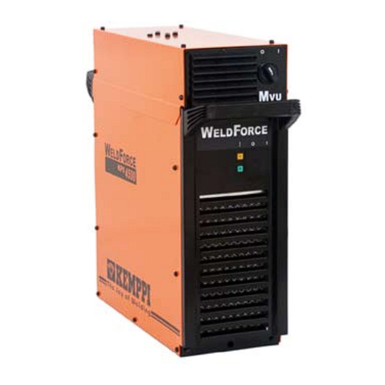 Kemppi WeldForce KPS 3500 MVU Operation Instructions Manual