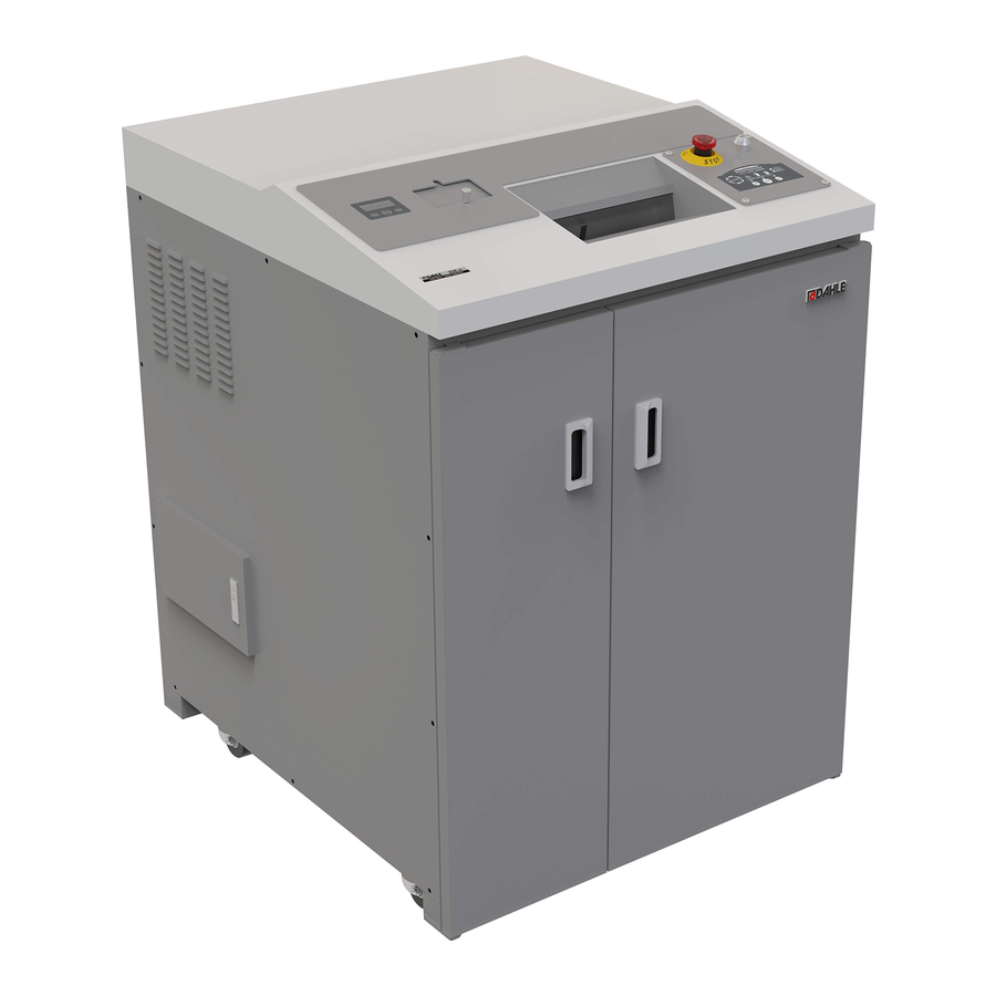Dahle 828 HD - Paper & Hard Drive Shredder Manual