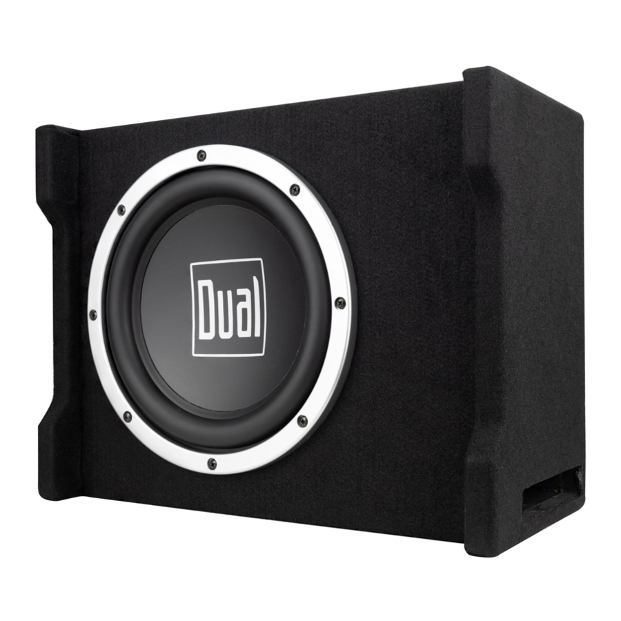 Dual SBX100 - Subwoofer Manual