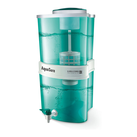 Eureka Forbes AquaSure Aayush User Manual