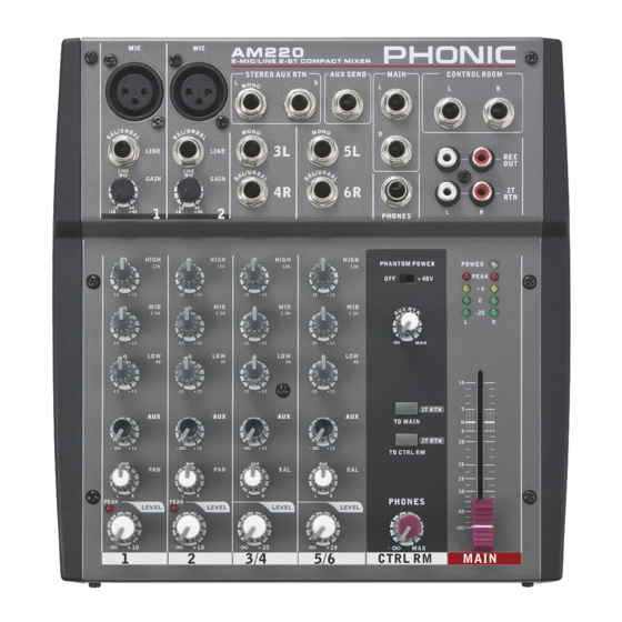 Phonic AM120 MKII User Manual
