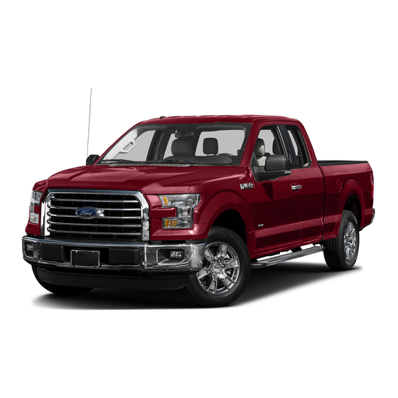 Ford 2016 F-150 Quick Reference Manual