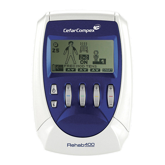 CefarCompex Rehab 400 User Manual