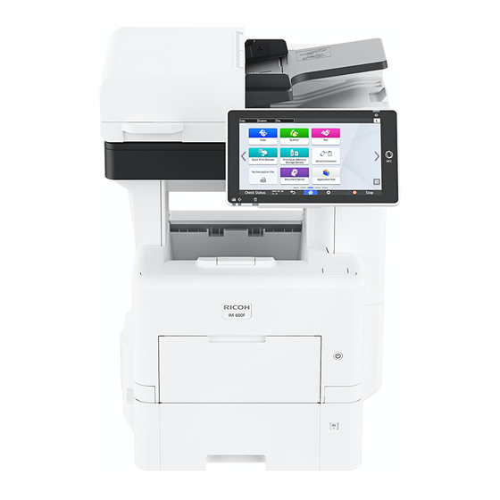 Ricoh IM 550 Series Setup Manual