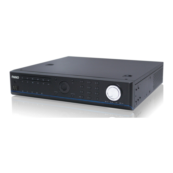 User Manuals: NUUO NVRsolo NS-8060 Video Recorder