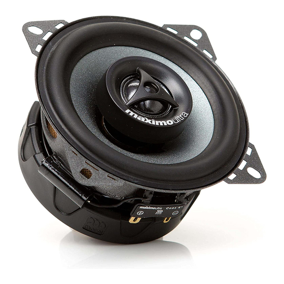 Morel Tempo Coax Series TEMPO COAX 4 Install Manual