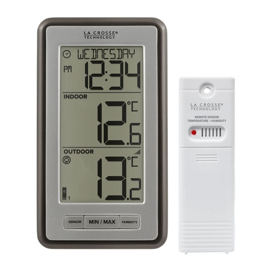 La Crosse WS-9160Uv2, WS-9160Uv3, WS-9160Uv3-BK-IT - Wireless Weather Station Manual