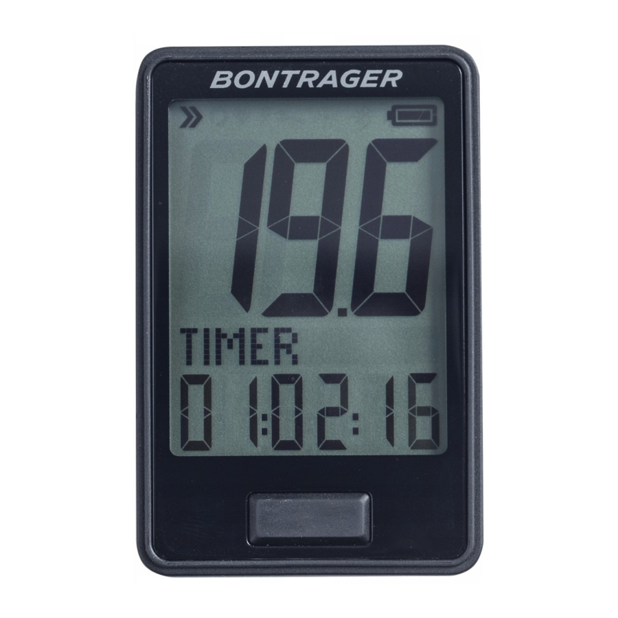 Bontrager RIDEtime PN566367 Manual