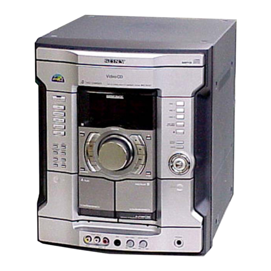 Sony HCD-RV60 Service Manual