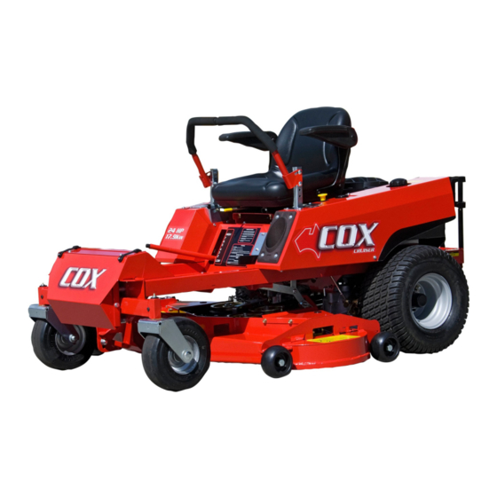 COX A16413K Cruiser Owner's Operation Manual