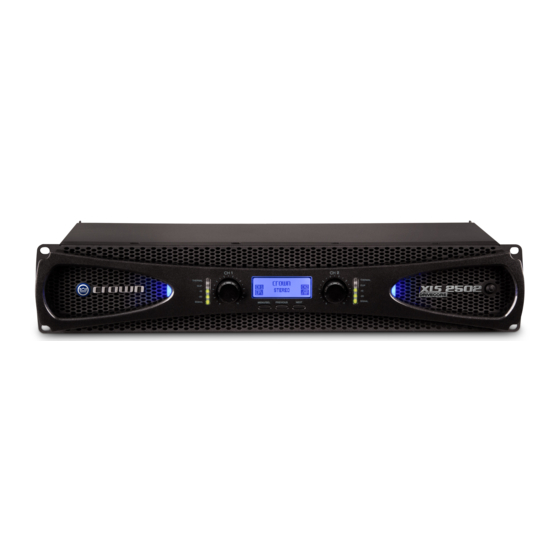 Crown DriveCore XLS 1002 Operation Manual