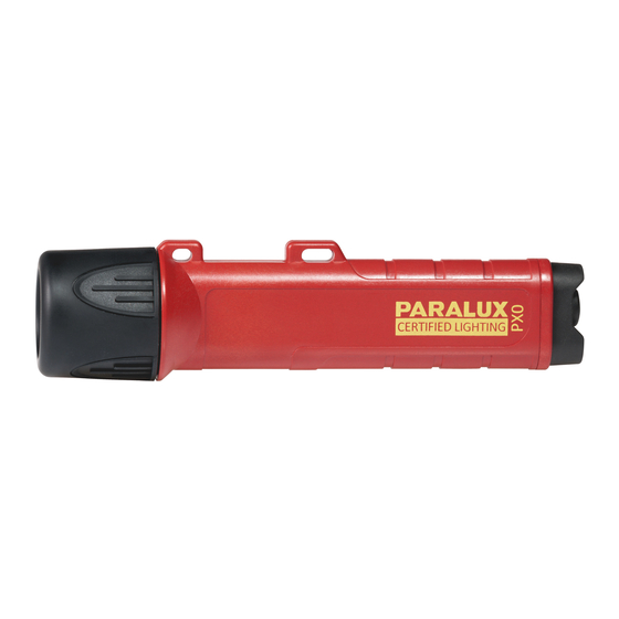 Parat Paralux PX0 Quick Start Manual