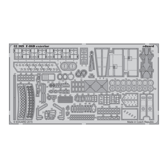 Eduard F-86D exterior Assembly Instructions