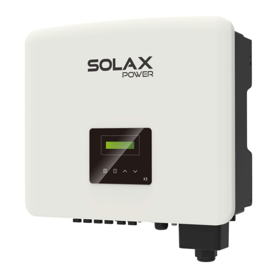 SolaX Power X3 Quick Installation Manual