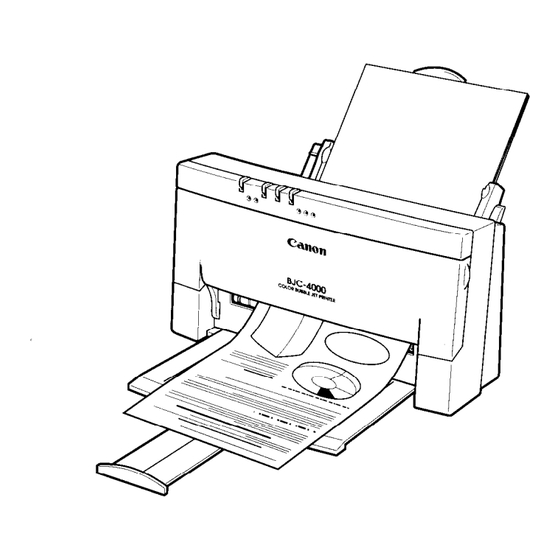 Canon BJC-4000 User Manual