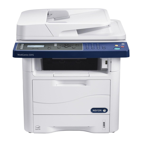 Xerox WorkCentre 3315 Quick Use Manual