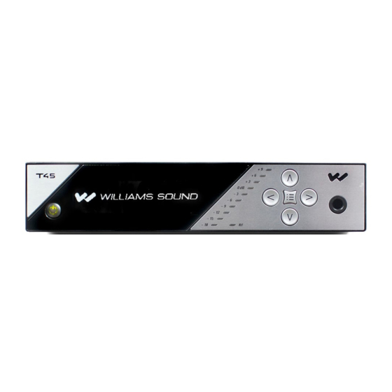 Williams Sound PPA T45NET User Manual