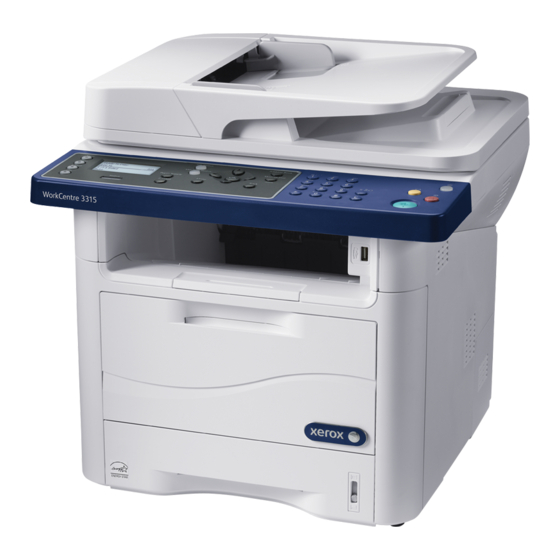 Xerox WorkCentre 3315 Installation Manual
