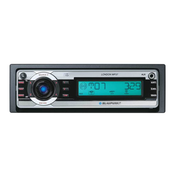 Blaupunkt London MP37 Operating And Installation Instructions