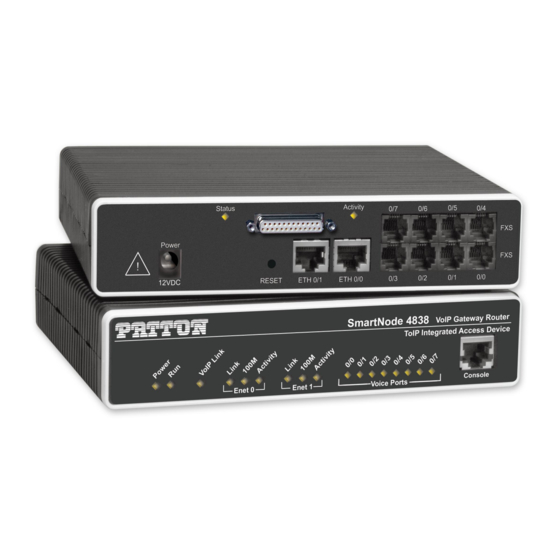 Patton electronics SmartNode 4830 Series Getting Started Manual