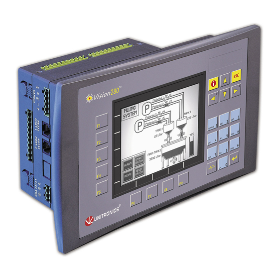 User Manuals: Unitronics Land Vision280 PLC Controller