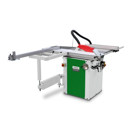 User Manuals: Holzstar FKS 315-1500 E Table Saw