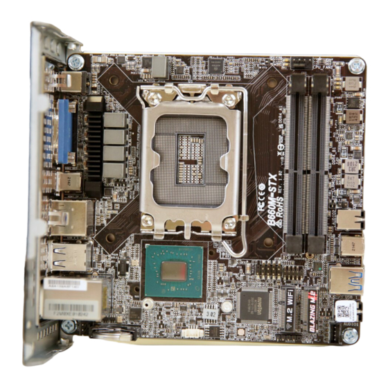 ASROCK B660M-STX Manual
