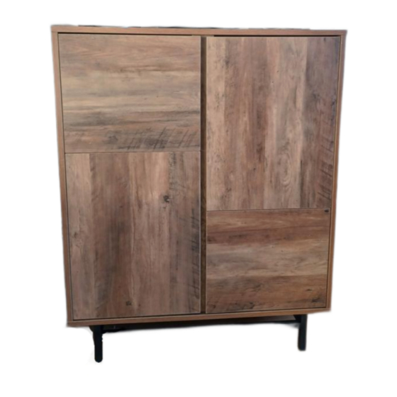Dunelm Fulton Tall 4 Door Cabinet Instructions Manual