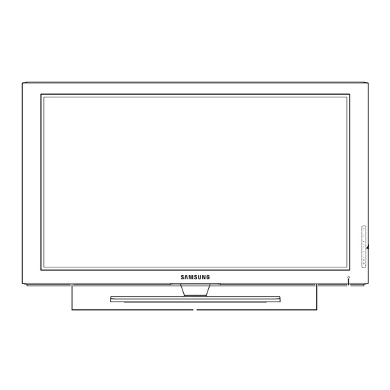 Samsung Plasma TV 4 Series User Manual